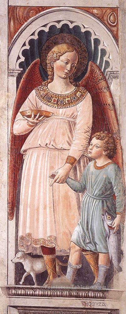 Raphaël et Tobias sur le pilier Benozzo Gozzoli Peintures à l'huile